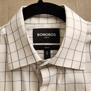 Bonobos Men's Dress Shirt  15 Neck 32 Sleeve